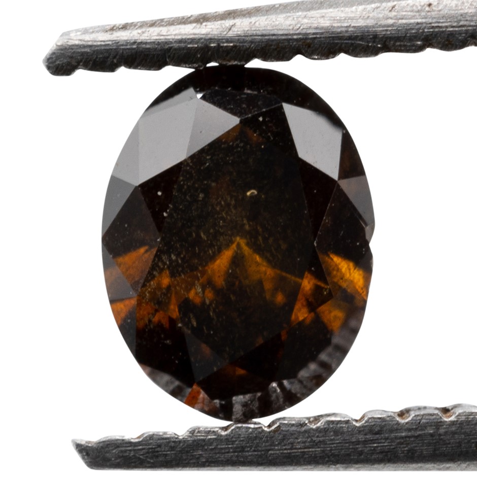 0.27ct Genuine Natural Champagne Diamond - Oval Cut