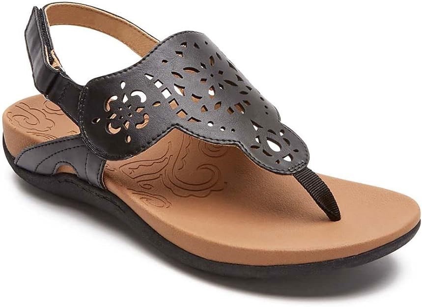 ROCKPORT Women's Ridge Circle Sling Sandals, Size US 7M / EU37.5, Black, CH