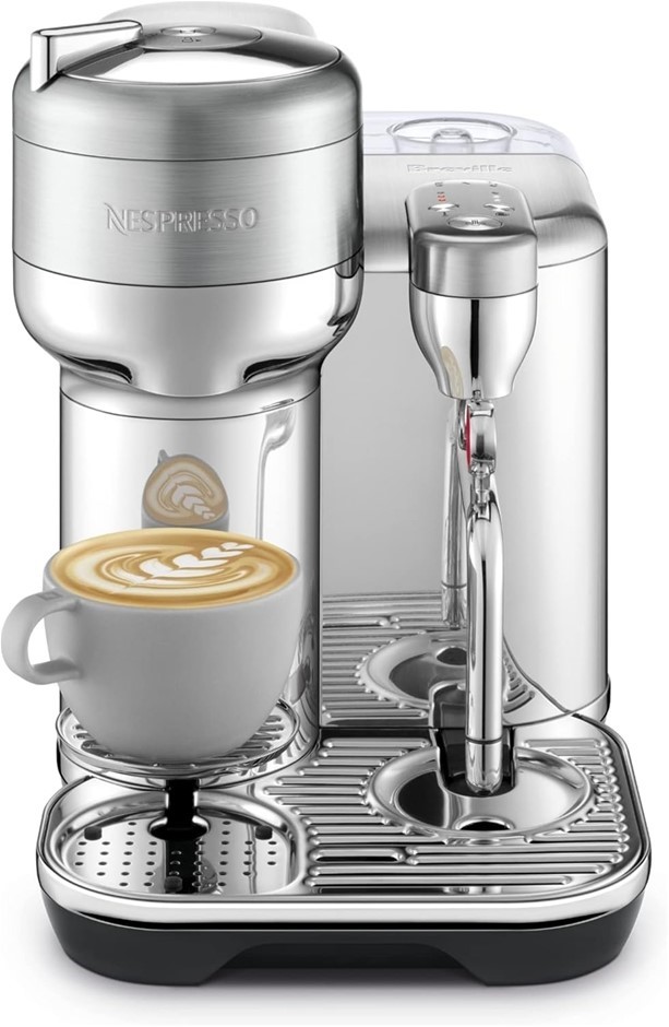 BREVILLE Nespresso Vertuo Creatista Espresso Machine & Coffee Maker, Brushe