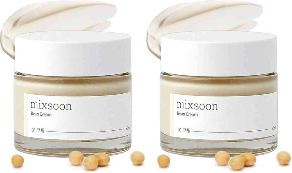 2 x MIXSOON Bean Cream 1.69 fl oz / 50ml | Soybean Extract & Rich Nutrients