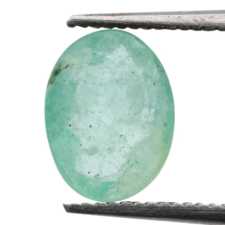 1.31ct Radiant Natural Emerald - Oval Cut