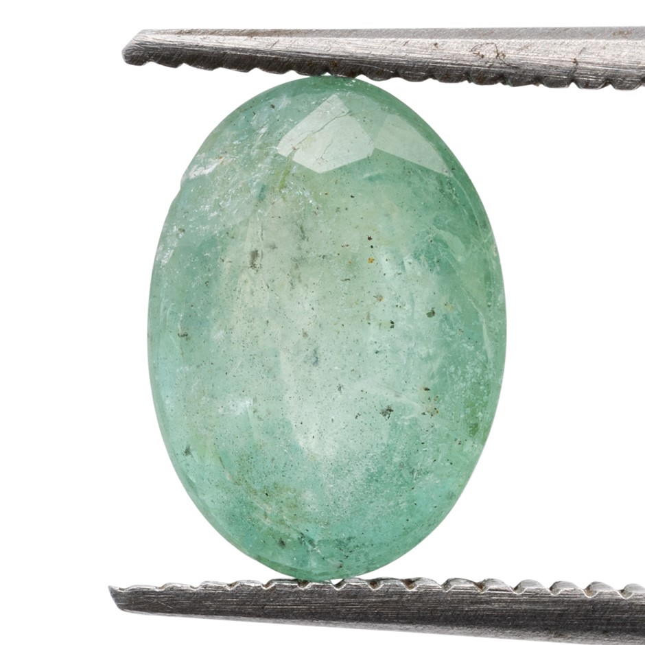 1.47ct Radiant Natural Emerald - Oval Cut