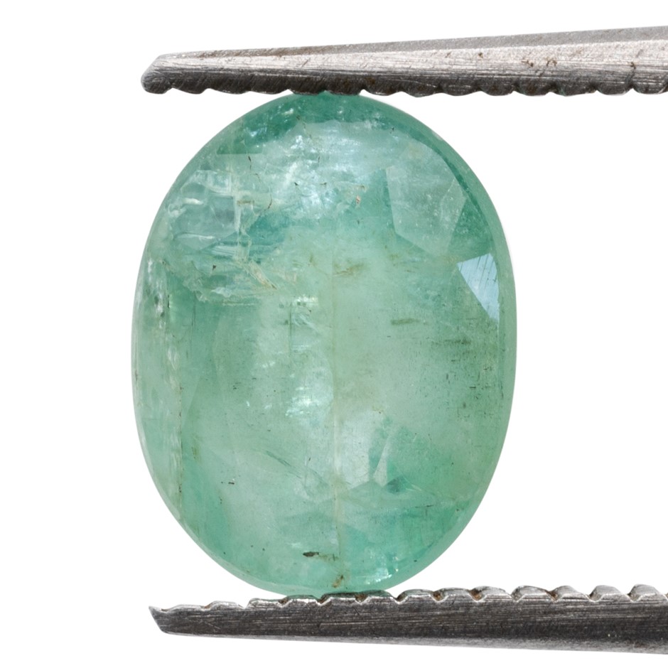 1.58ct Radiant Natural Emerald - Oval Cut