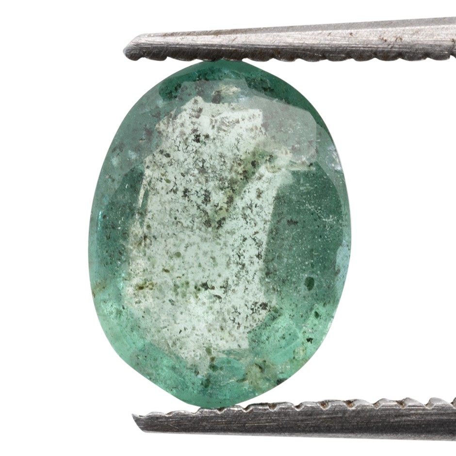1.37ct Radiant Natural Emerald - Oval Cut