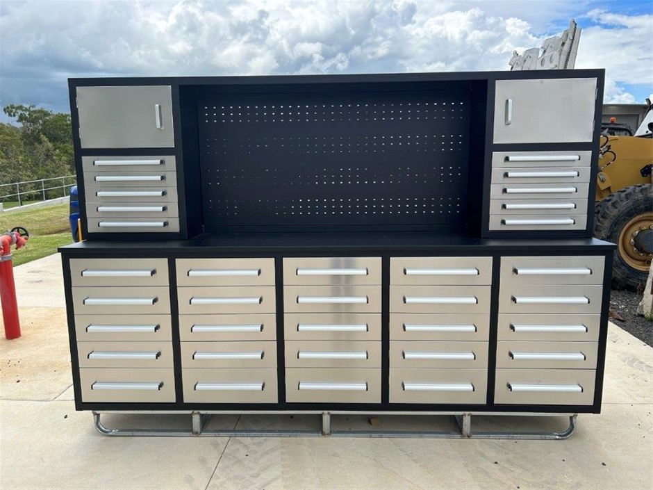 Unused 2025 Stainless Steel Work Benches/Tool Cabinets-WA