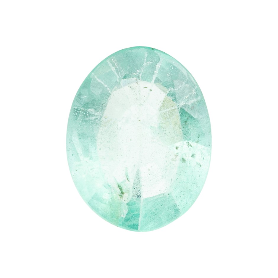 0.88ct Radiant Natural Emerald - Oval Cut