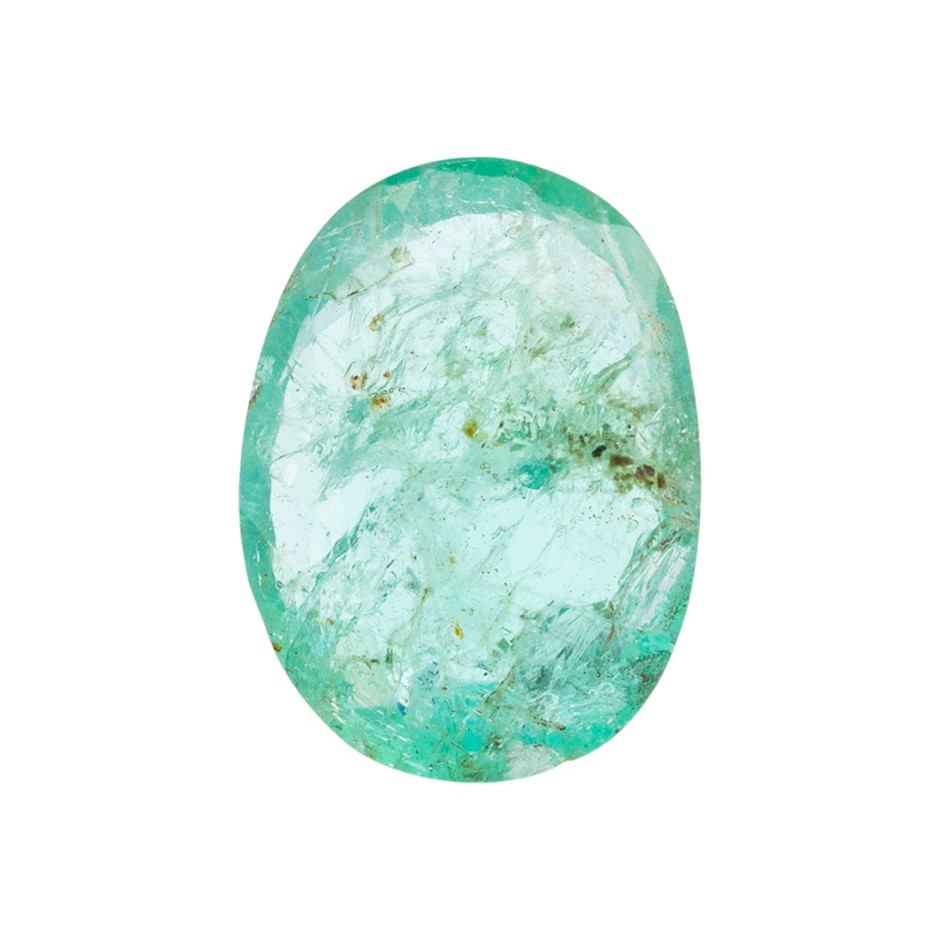 1.24ct Radiant Natural Emerald - Oval Cut
