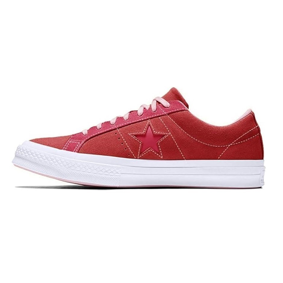 CONVERSE Unisex's One Star Ox Shoes US Size: 12(M), 14(W), Enamel Red / Pin