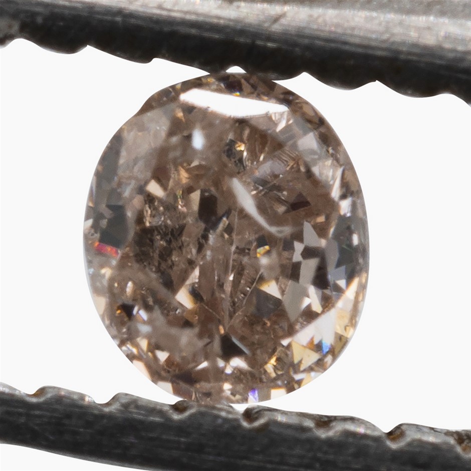 0.07ct Untreated Natural Pink-Champagne Diamond