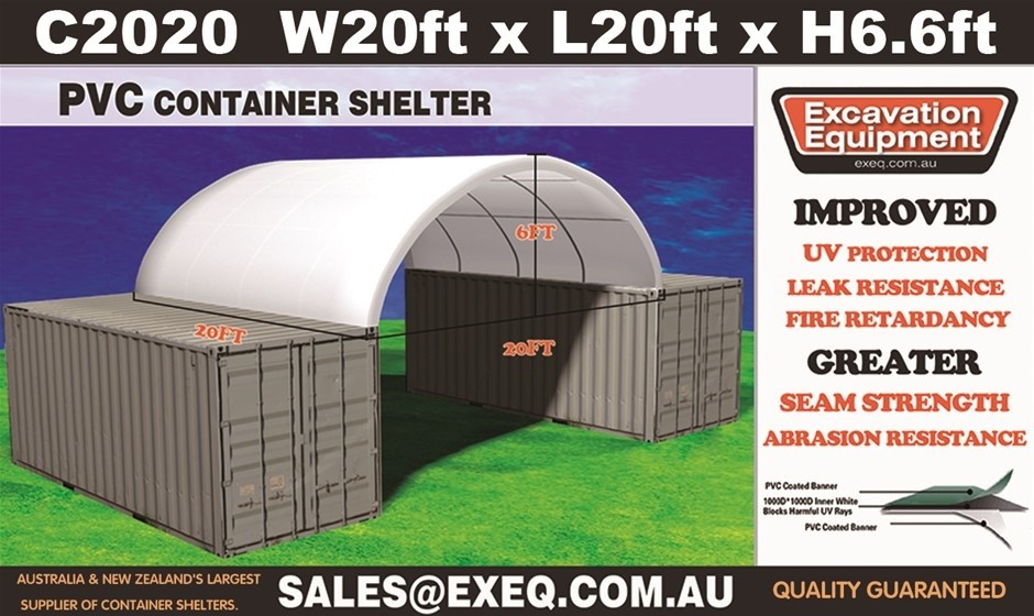 2025 Heavy duty 20ft Container Shelter (Unused)