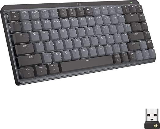 LOGITECH MX Mechanical Mini Wireless Illuminated Keyboard, Tactile Quiet Sw
