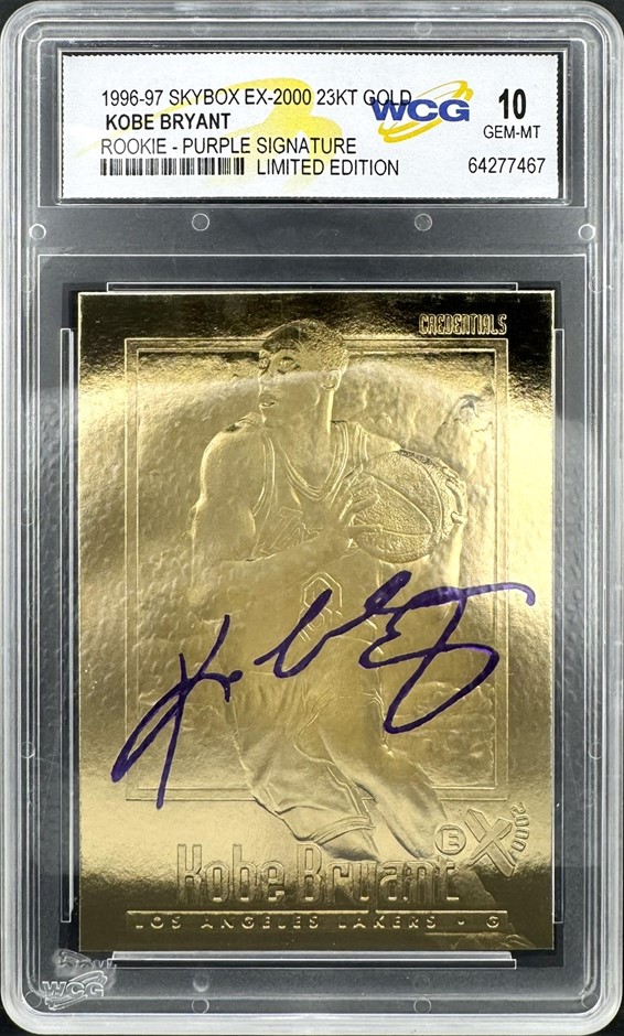 No Reserve 1996-97 Skybox Ex-2000 23 Carat Gold Kobe Bryant