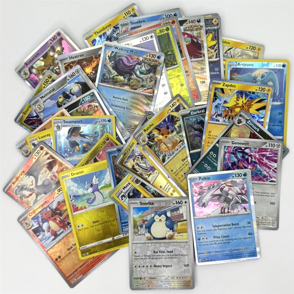 No Reserve 250+ Holo  Reverse Holo Pokemon Cards (MinT