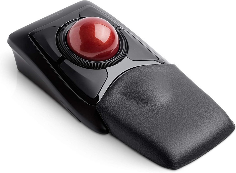 KENSINGTON Wireless Trackball, Expert Mouse, Black/Red, Model K72359WW. Bu