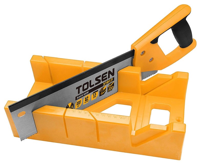 Tolsen Miter Box With Back Saw Set
