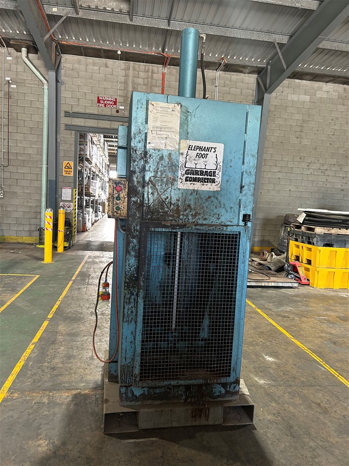 Elephants Foot Bale Press Garbage Compactor Auction (0001-7057875 ...