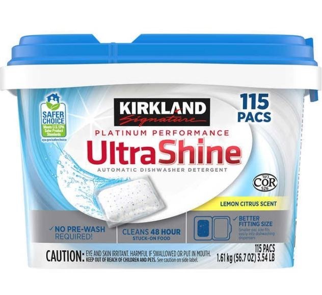 SIGNATURE 115pc Platinum Performance Ultra Shine Dishwasher Detergent Pacs.