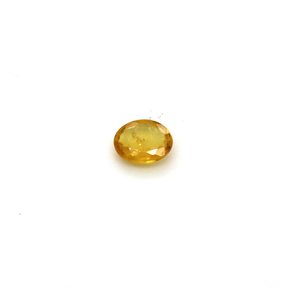 0.27 Ct Oval Yellow Sapphire Gemstone