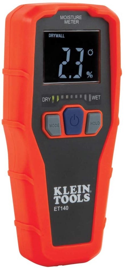 KLEIN TOOLS Pinless Moisture Meter. Model ET140. NB: Not in Original Box.