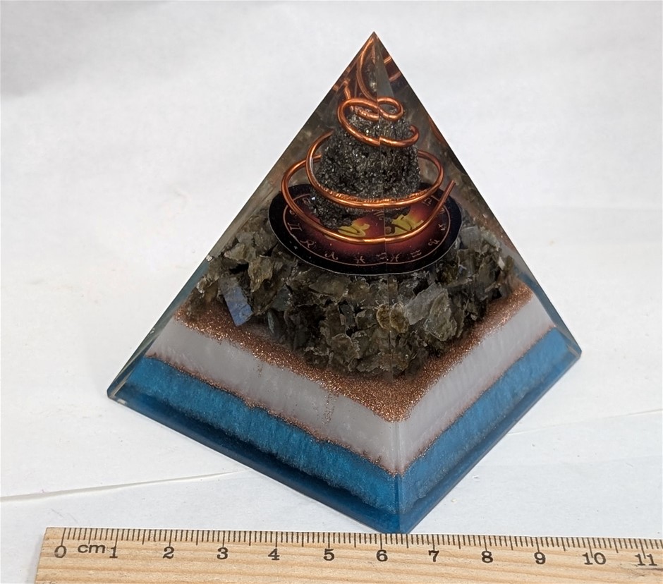 Orgonite Crystal Healing Pyramid Auction (0081-2569726) | Grays Australia
