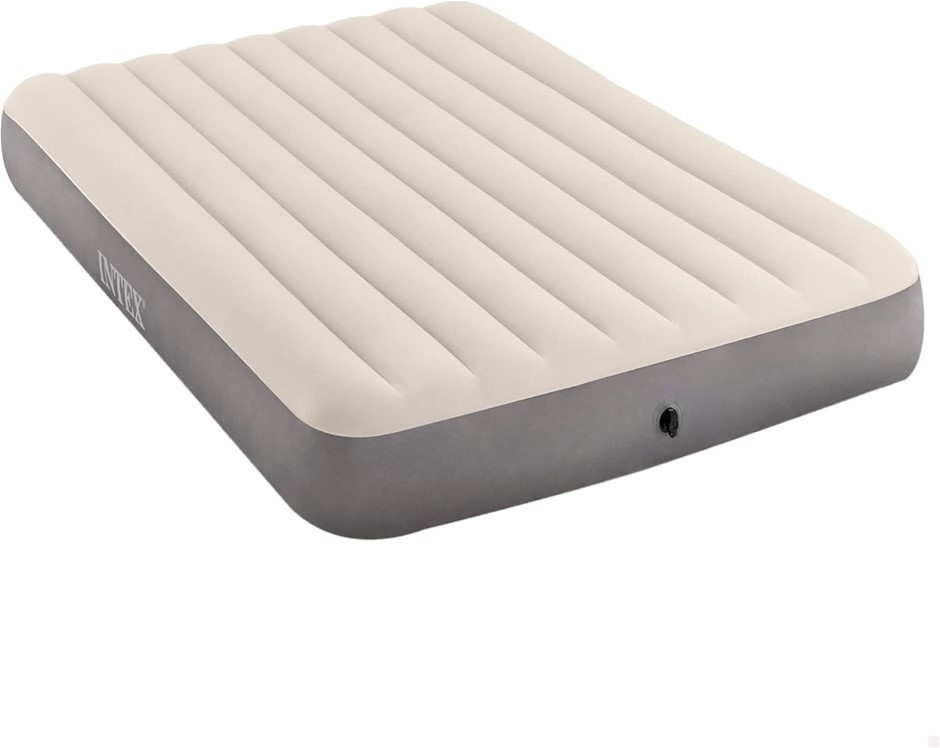 INTEX Dura-Beam Series Single-High Airbed, 2.03L x 1.52W x 1.52Th metres.