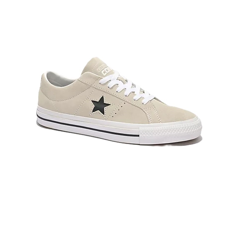 CONVERSE Unisex One Star Pro Egret Shoes, UK 11(M), 13(W), Malted/ Black/Wh