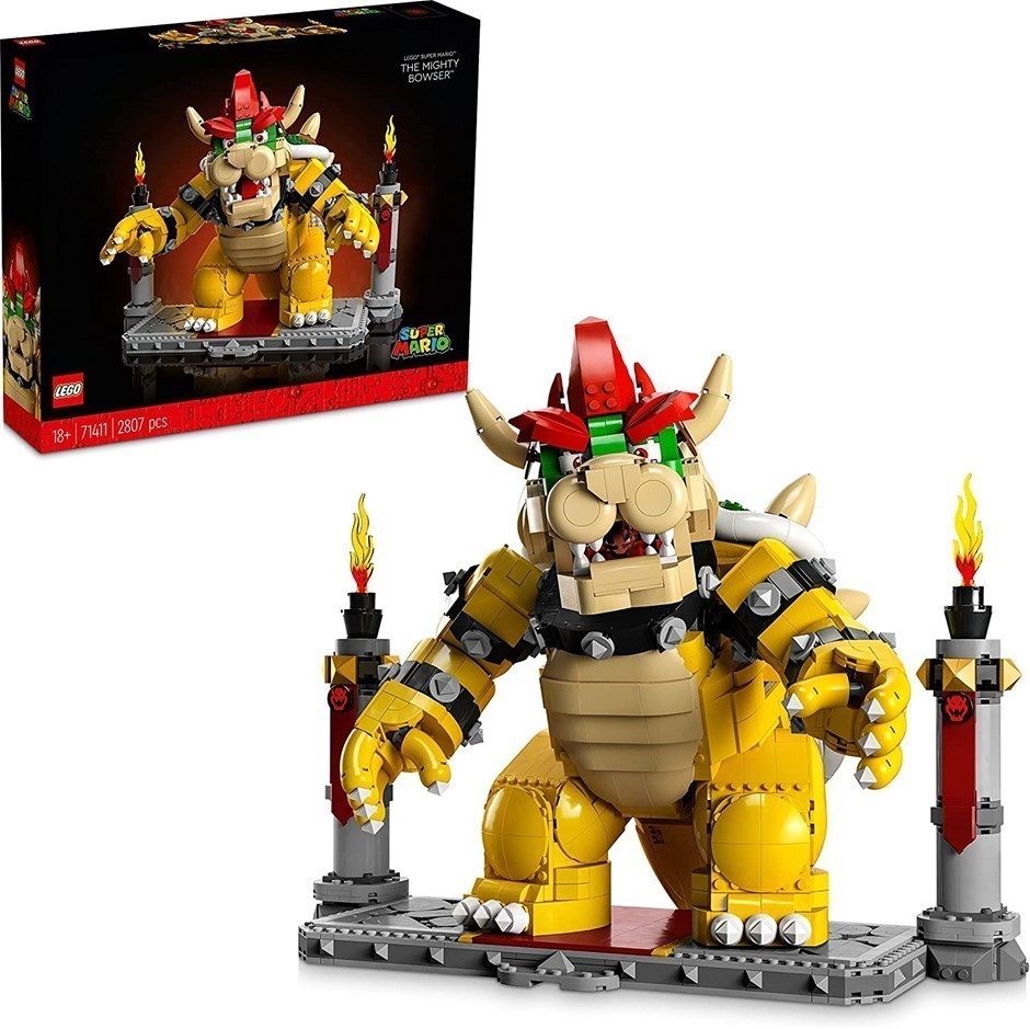 LEGO Super Mario 'The Mighty Bowser' Building Kit, 2807pcs, 71411.