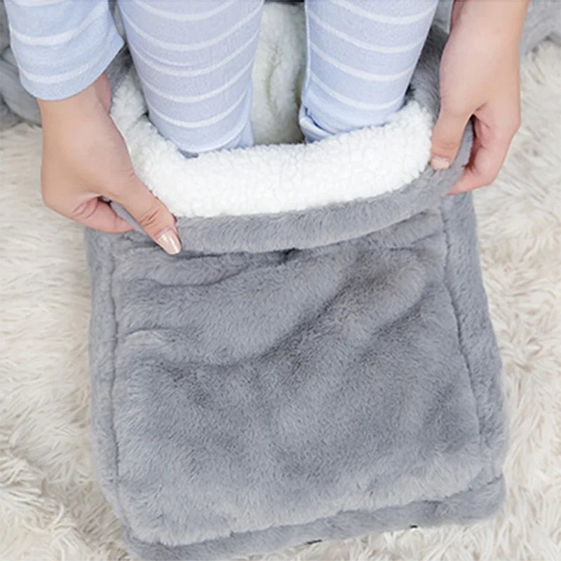 USB Heated Foot Warmer Cushion for Home Comfort