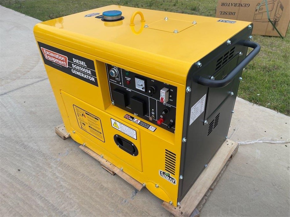 Unused 2025 6kW Silenced Diesel Engine Generator Auction (0021-9060670 ...