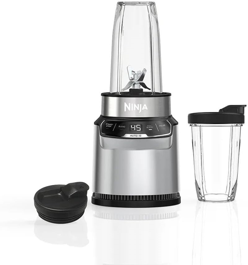 NINJA Nutri-Blender Pro with Auto-iQ, BN500, Cloud Silver.