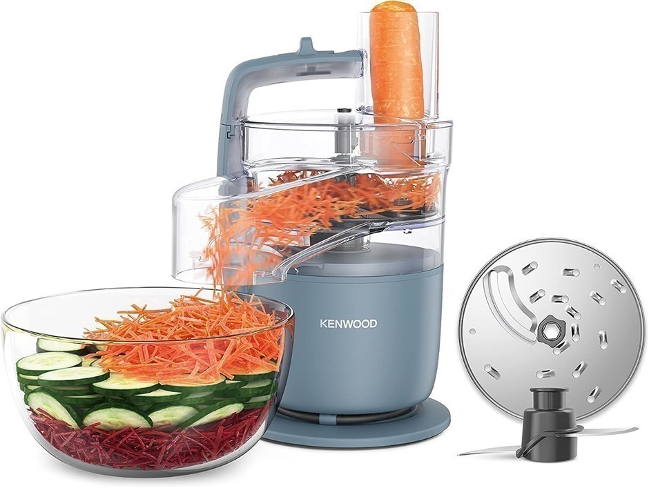KENWOOD MultiPro Go FDP22.130GY, Food Processor for Chopping, Slicing, Grat