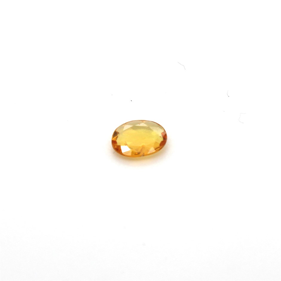 0.31 Ct Oval Yellow Sapphire Gemstone