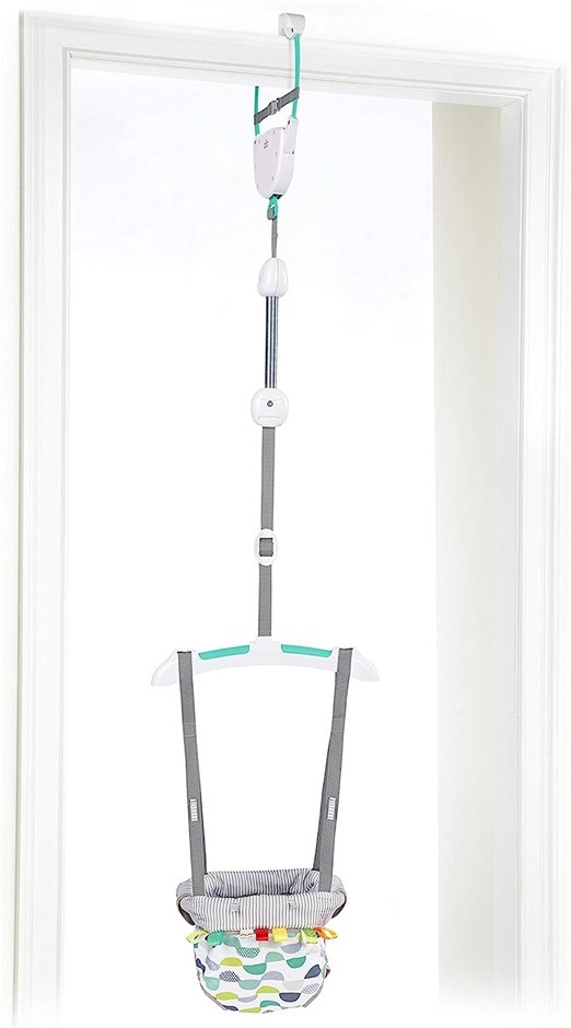 BRIGHT STARS Playful Parade Door Jumper, Multi. NB: Minor Use, Slightly Dam