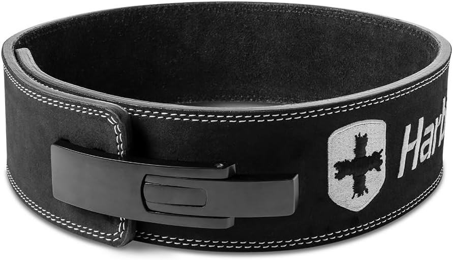 HARBINGER Heavy Duty 10mm Lever Belt for Powerlifting - IPF Approved, 4'' W