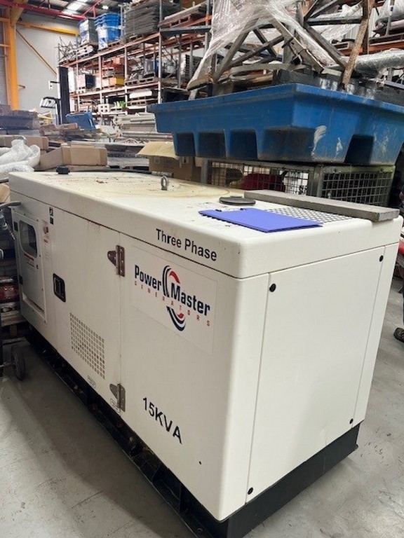 Power Master 15KVA Generator, Silent Type Auction (0062-5060290 ...