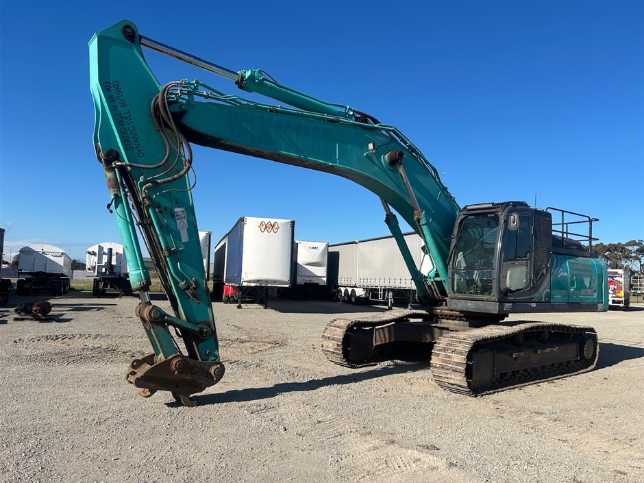 Kobelco Excavator, Sakai Drum Roller & Auswide Trailer Sale