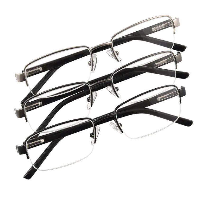 6 x FOSTER GRANT Design Optics Readers Glasses with Cases, Prescription +2.