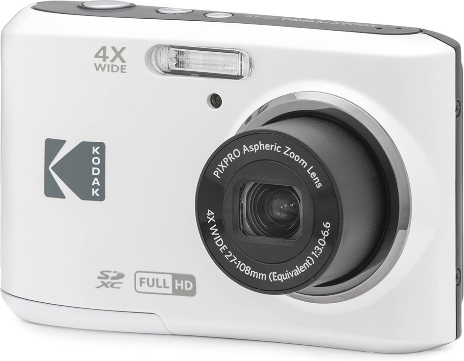 KODAK PIXPRO FZ45 Friendly Zoom Digital Camera, White. NB: Well Used, Missi