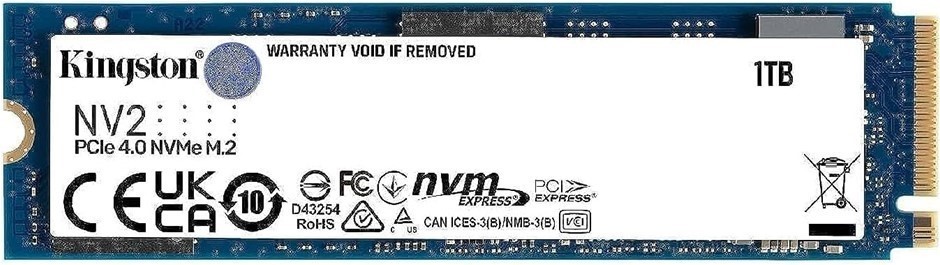 KINGSTON NV2 M.2 PCIe 4.0 NVMe 1TB, Solid State Drive. NB: Not in original