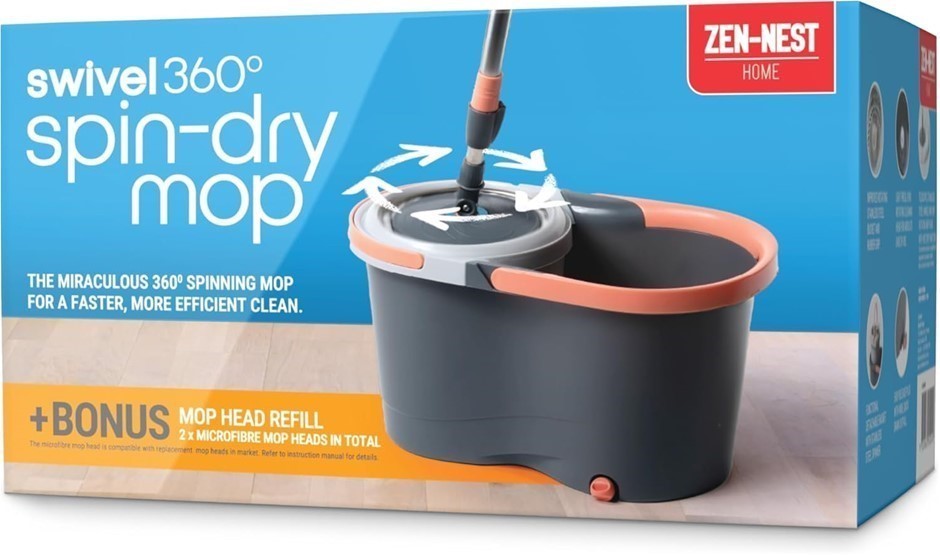 ZEN-NEST Premium Spin Mop & Head