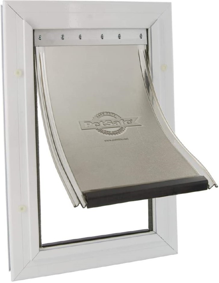 PETSAFE Aluminium Pet Door, Large, Solid Design, Easy Install 6.35 x 32.9 x