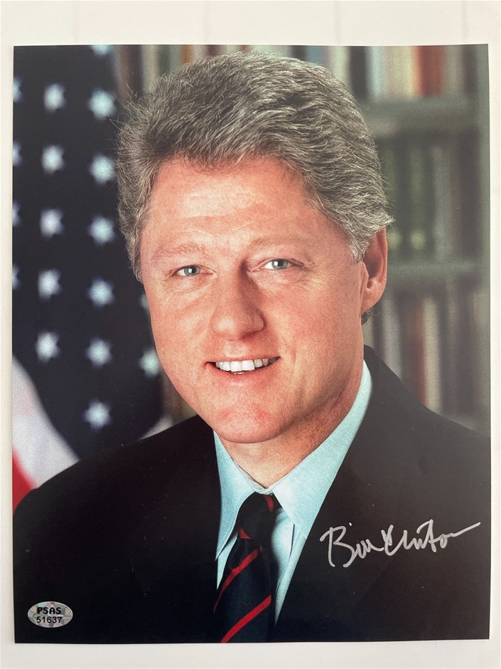 US PRESIDENT BILL CLINTON SIGNED PHOTO Auction (0029-2571230) | Grays ...