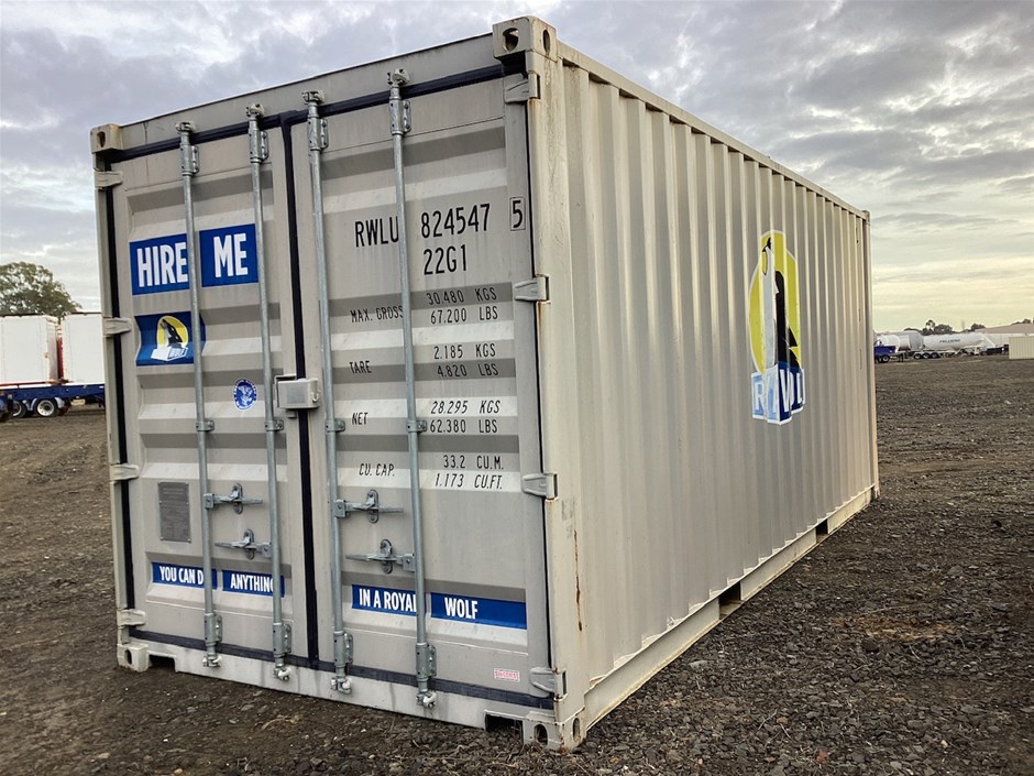ROYAL WOLF 6050 x 2430 x 2570mm Shipping Container Auction (0001 ...