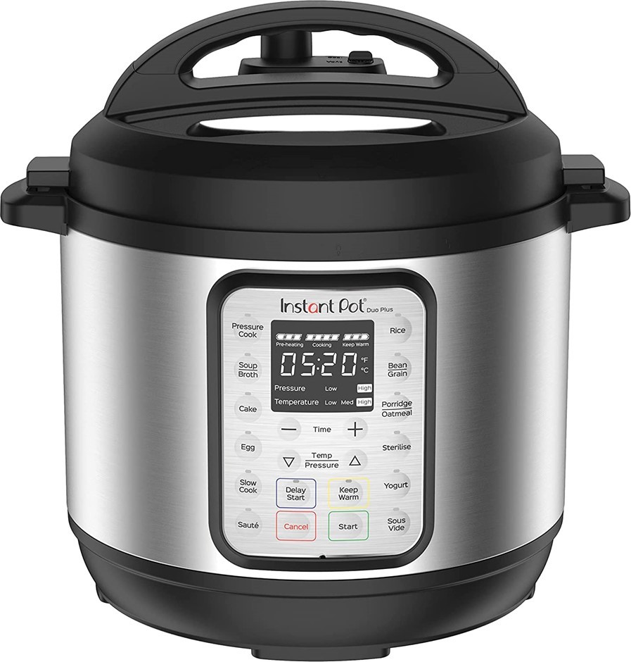 INSTANT POT 9-in-1 Duo Plus 5.7L Electric Pressure Cooker with 13 Smart Pro