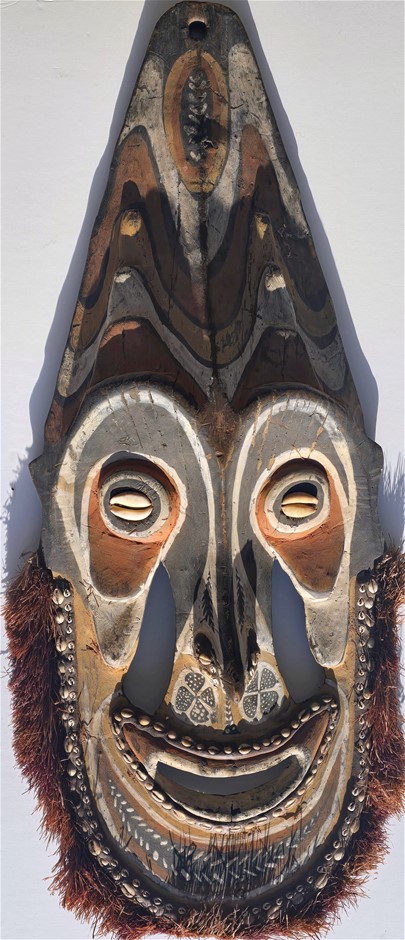 No Reserve Antique Sepik Weapons & Mask