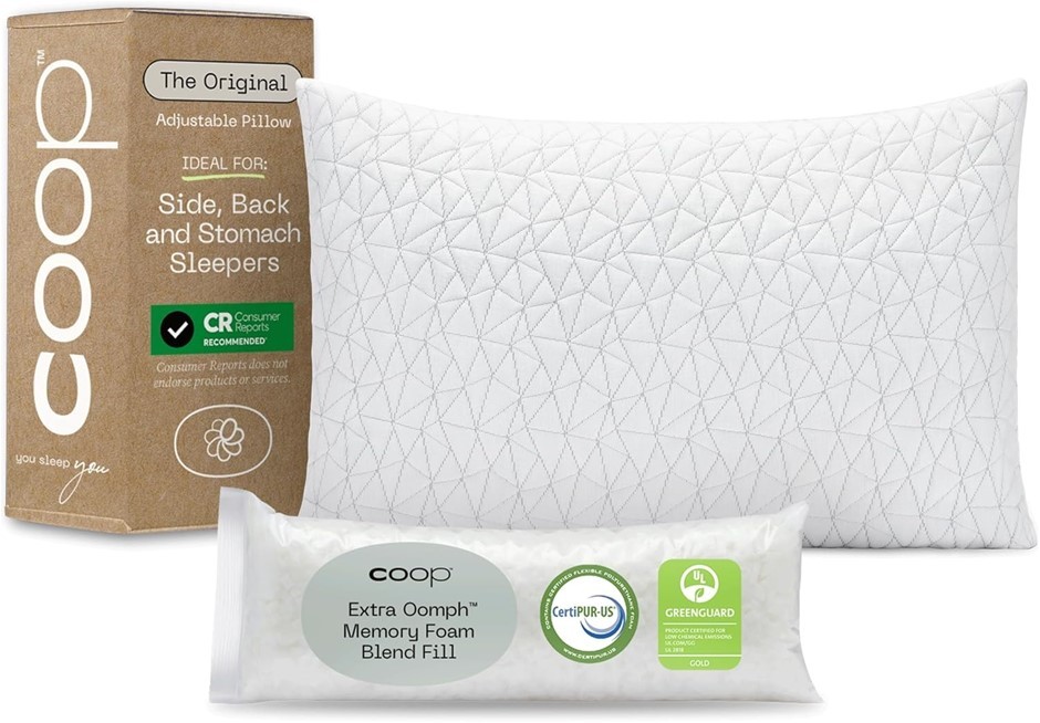COOP HOME GOODS Original Loft Standard Pillows for Sleeping - Adjustable Cr
