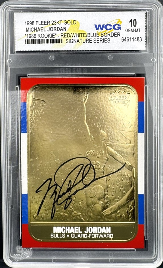 No Reserve 1998 Fleer 23 Carat Gold Michael Jordan