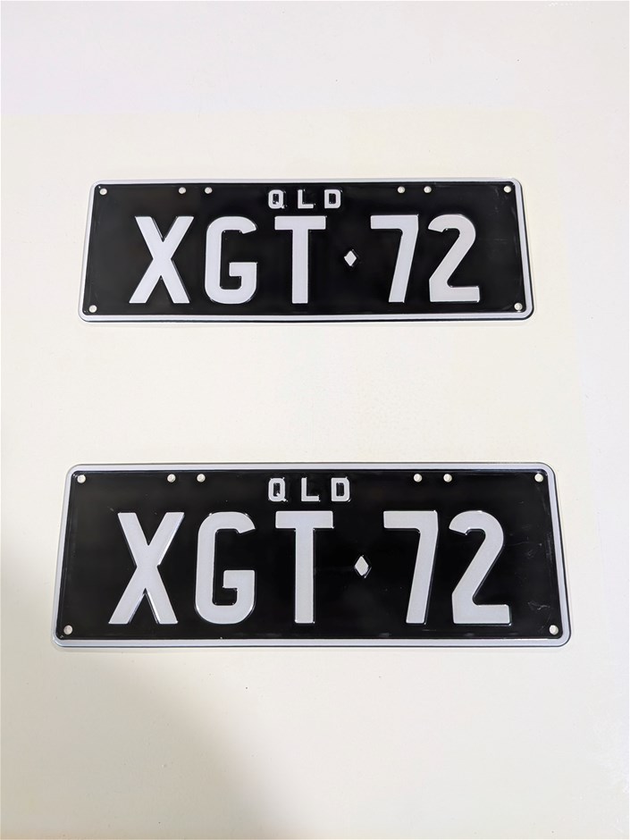 QLD Personalised Plates "XGT 72
