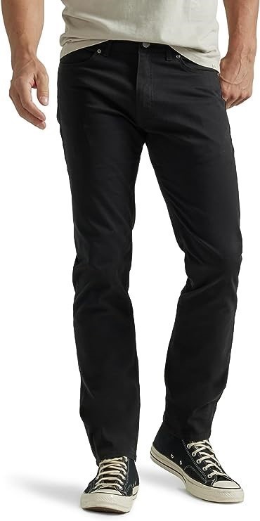LEE Men's Extreme Motion Slim Straight Pant, Size 29x30, Black, 2015435. B