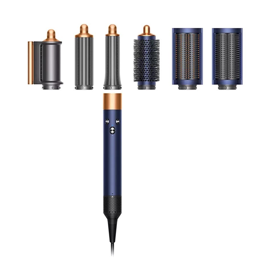 DYSON Airwrap Multi-Styler, Prussian Blue / Rich Copper, Model 400694-01. <